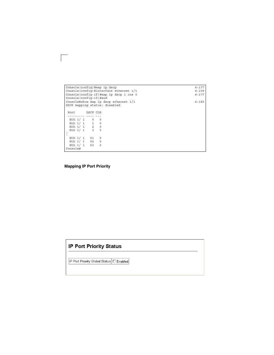 Mapping ip port priority, Figure 3-79, Ip port priority status | LevelOne GSW-2692 User Manual | Page 168 / 390