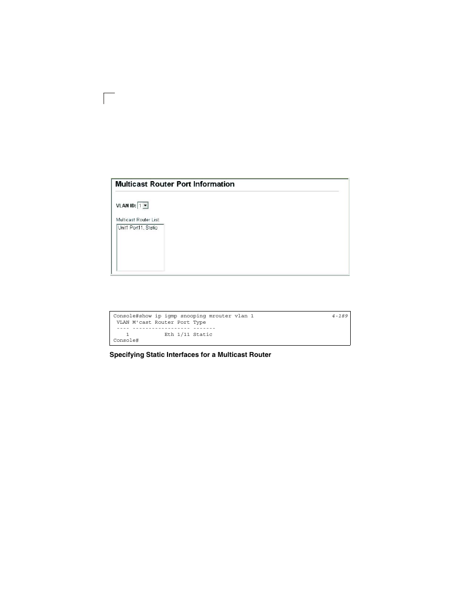 Figure 3-83, Multicast router port information | LevelOne GSW-2692 User Manual | Page 174 / 390