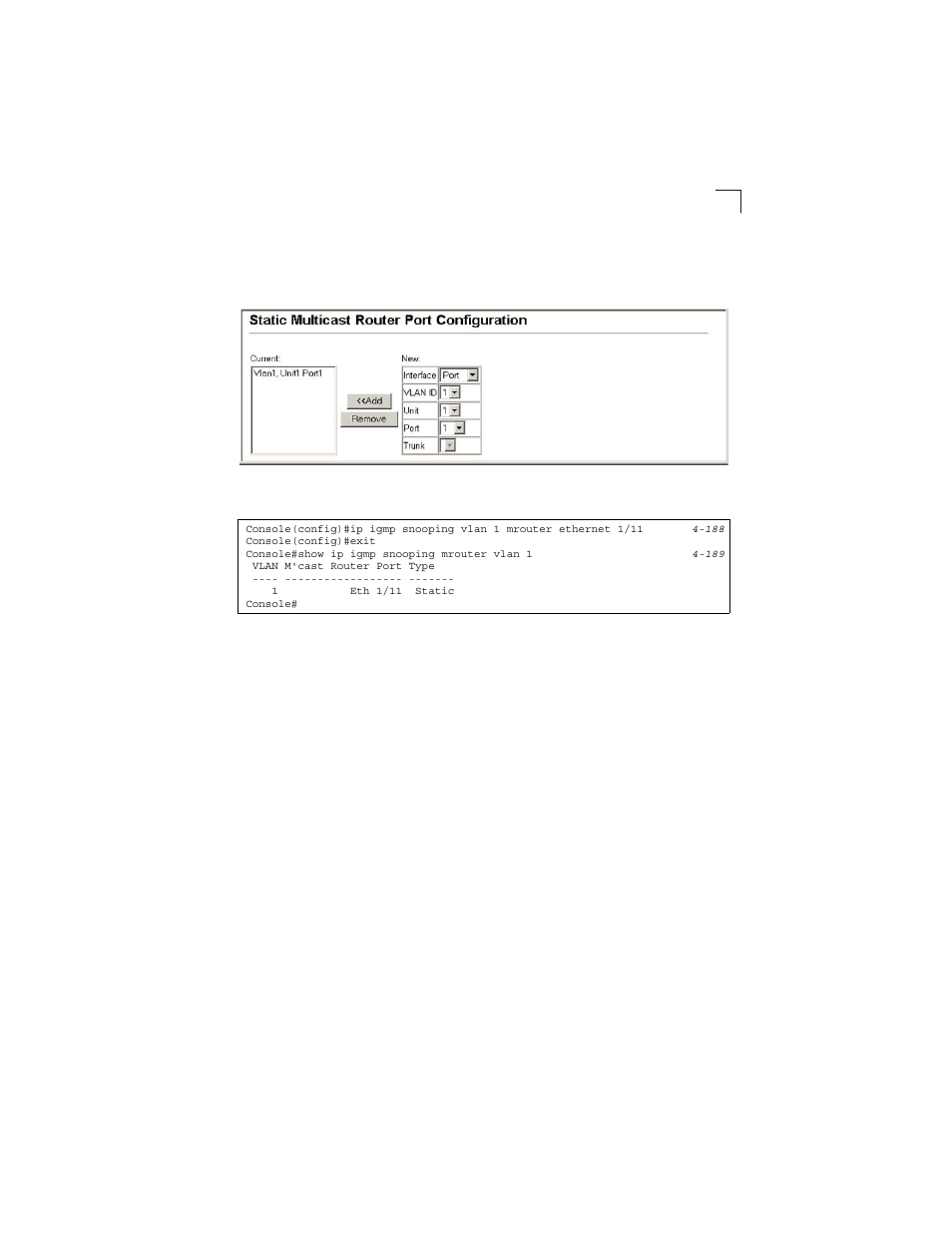 Figure 3-84, Static multicast router port configuration | LevelOne GSW-2692 User Manual | Page 175 / 390