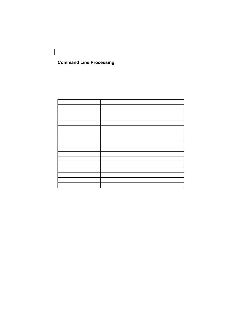 Command line processing, Table 4-3 | LevelOne GSW-2692 User Manual | Page 186 / 390