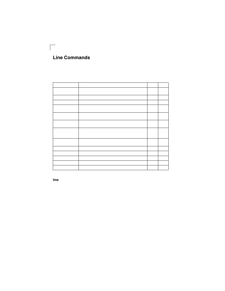 Line commands, Line, Line 4-10 | Table 4-5 | LevelOne GSW-2692 User Manual | Page 188 / 390