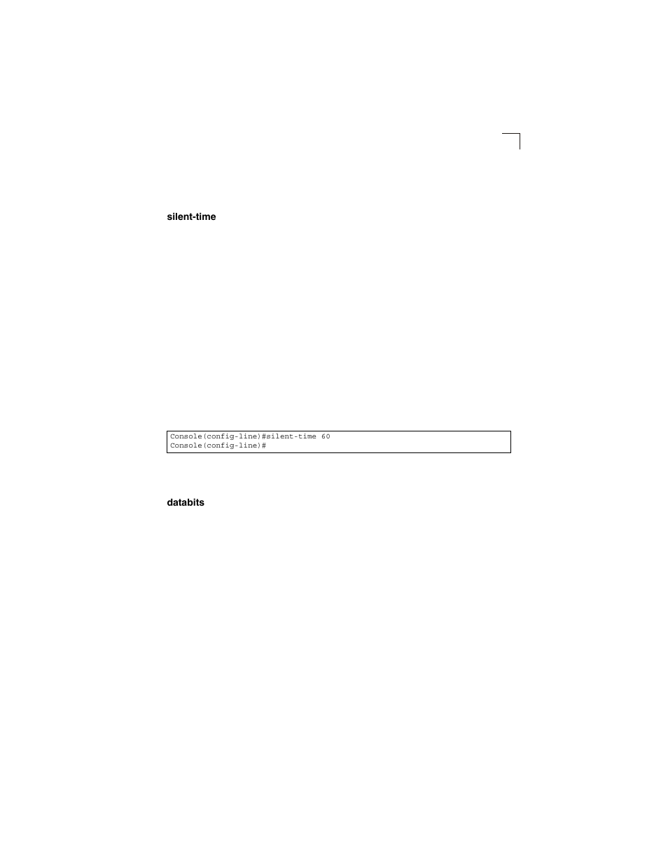 Silent-time, Databits, Silent-time 4-15 databits 4-15 | LevelOne GSW-2692 User Manual | Page 193 / 390