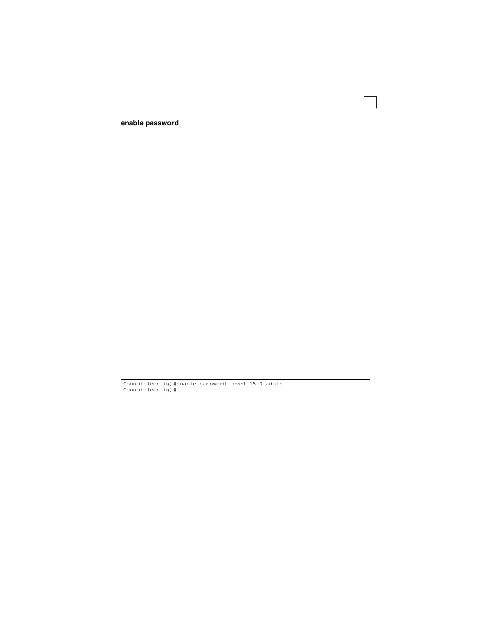 Enable password, Age 4-27.), Enable password (4-27) | LevelOne GSW-2692 User Manual | Page 205 / 390