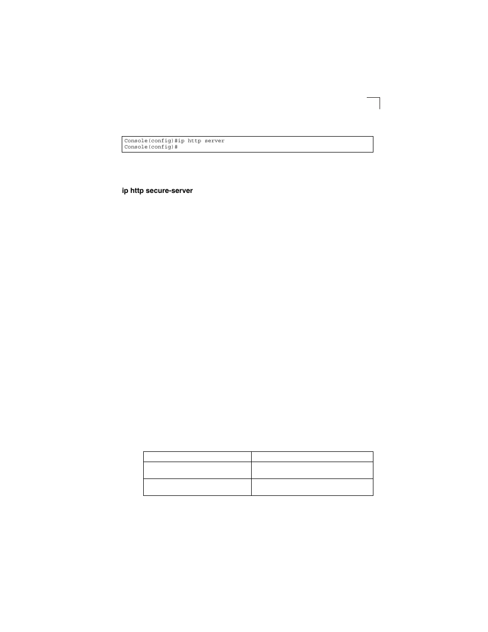 Ip http secure-server, Table 4-13, Https system support | LevelOne GSW-2692 User Manual | Page 209 / 390