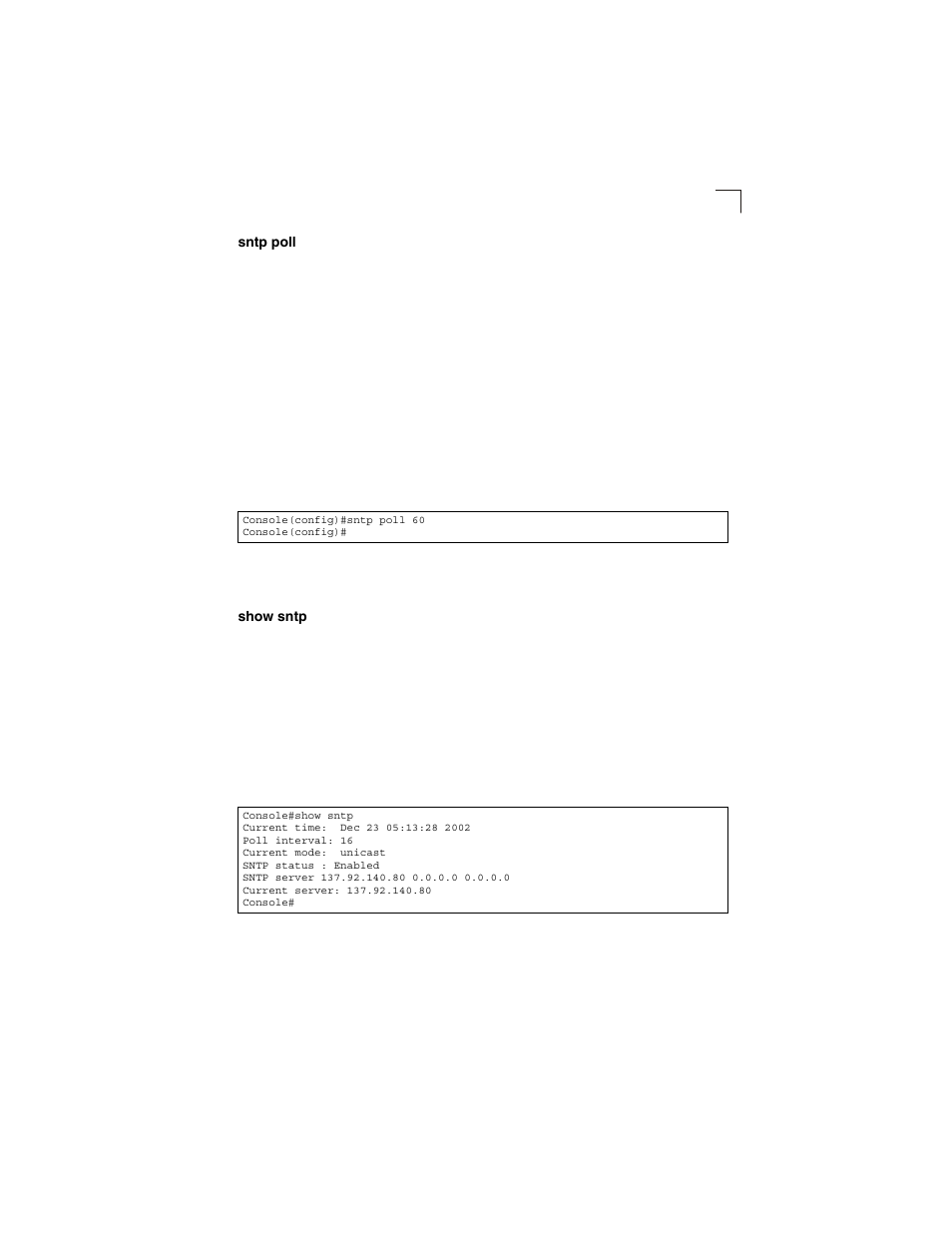 Sntp poll, Show sntp, Sntp poll (4-55) show sntp (4-55) | LevelOne GSW-2692 User Manual | Page 233 / 390