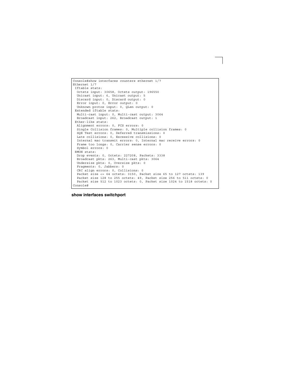 Show interfaces switchport | LevelOne GSW-2692 User Manual | Page 295 / 390