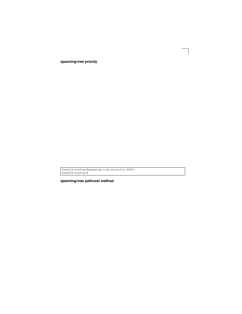 Spanning-tree priority, Spanning-tree pathcost method | LevelOne GSW-2692 User Manual | Page 319 / 390