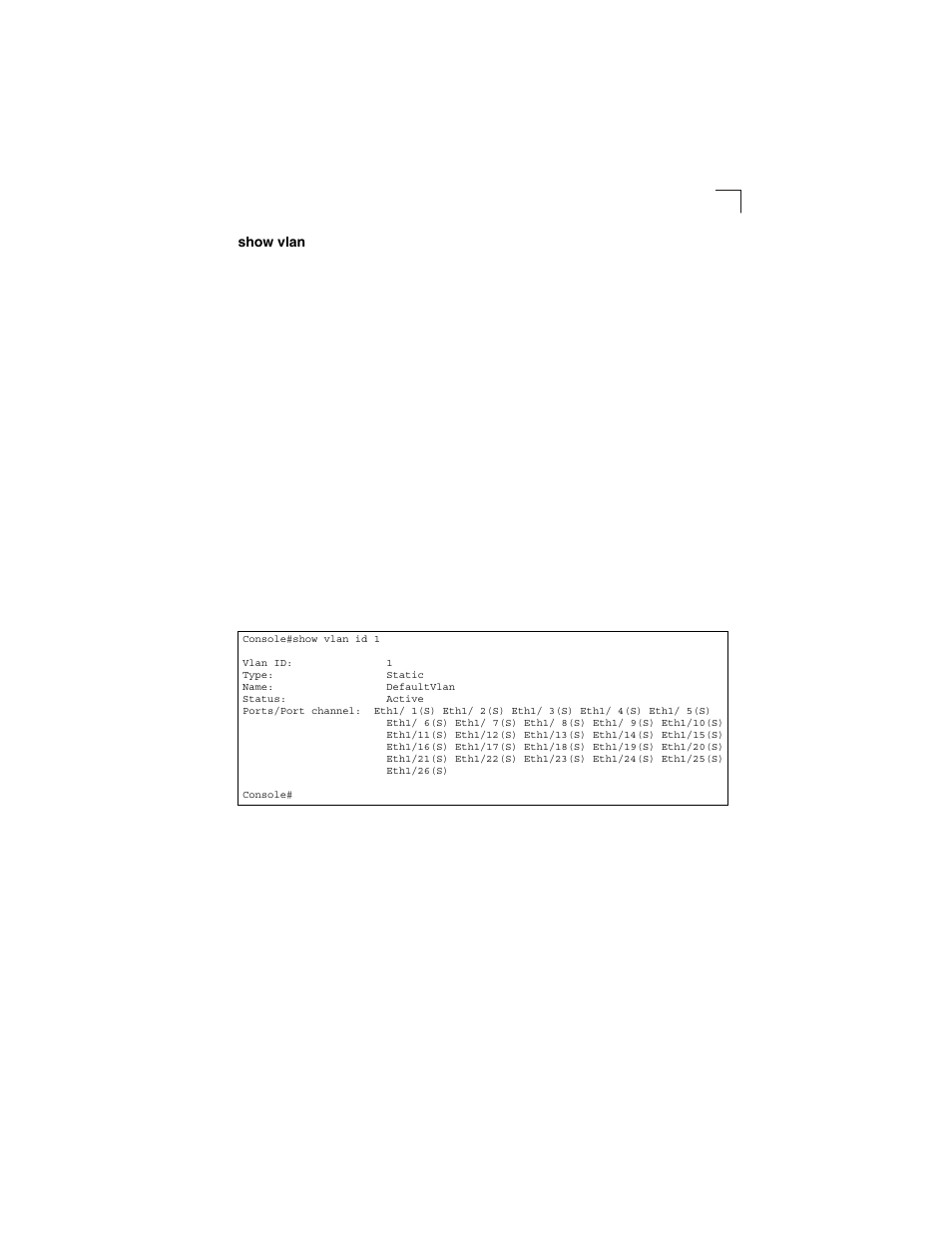 Show vlan | LevelOne GSW-2692 User Manual | Page 335 / 390