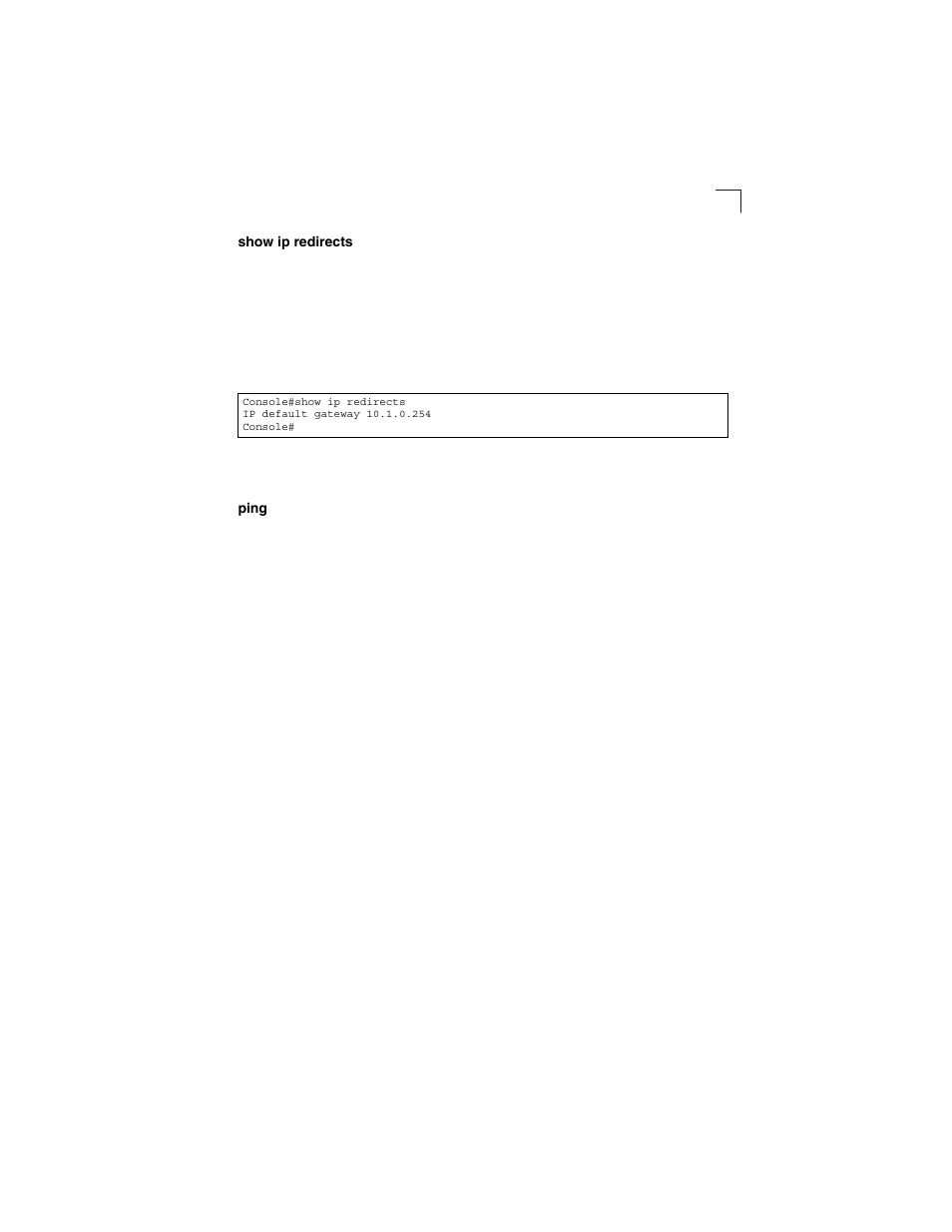 Show ip redirects, Ping, Ping 4-193 | LevelOne GSW-2692 User Manual | Page 371 / 390