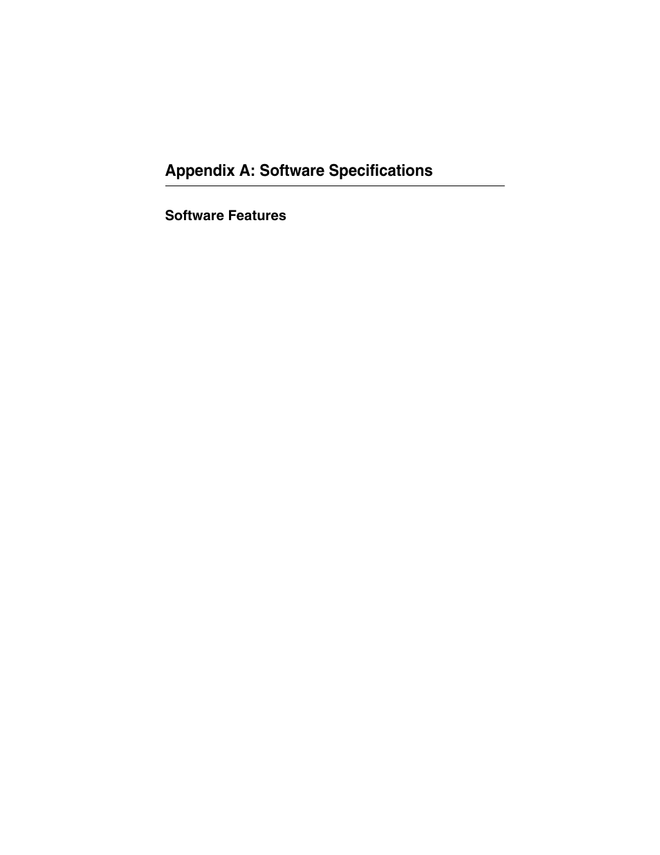Appendix a: software specifications, Software features | LevelOne GSW-2692 User Manual | Page 373 / 390