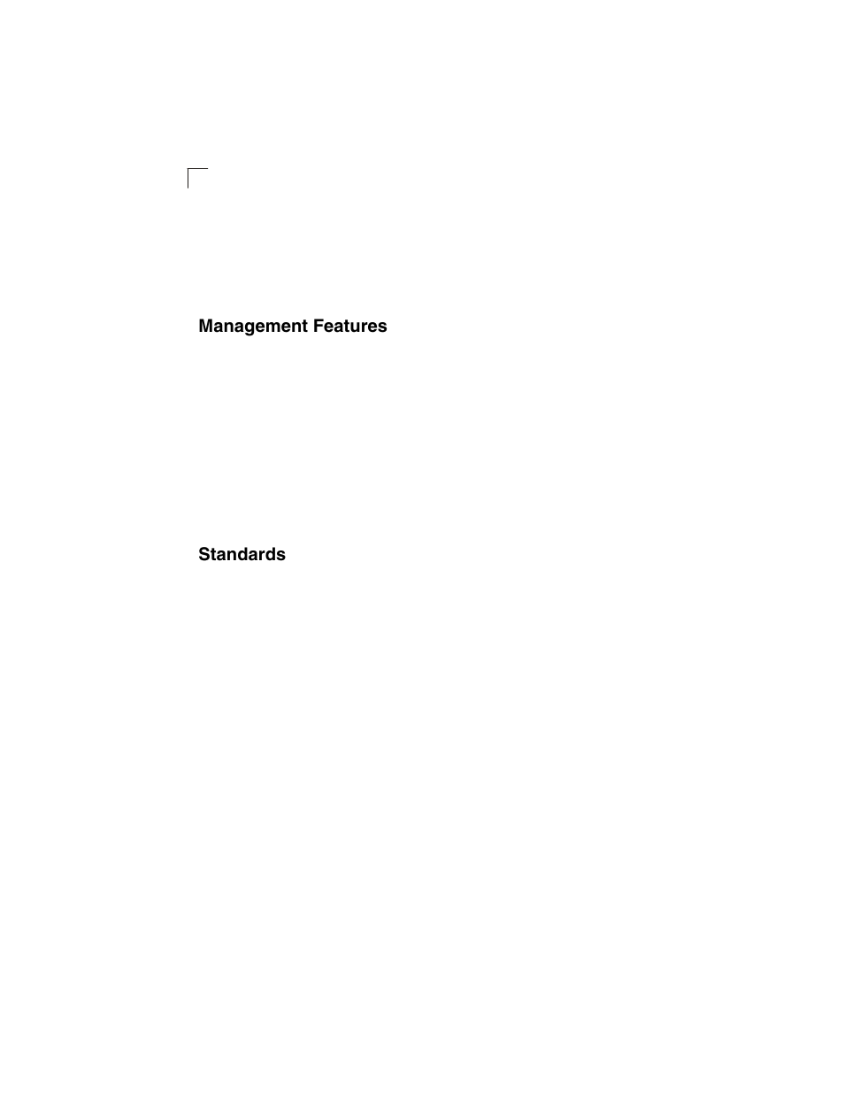 Management features, Standards, Standards a-2 | LevelOne GSW-2692 User Manual | Page 374 / 390