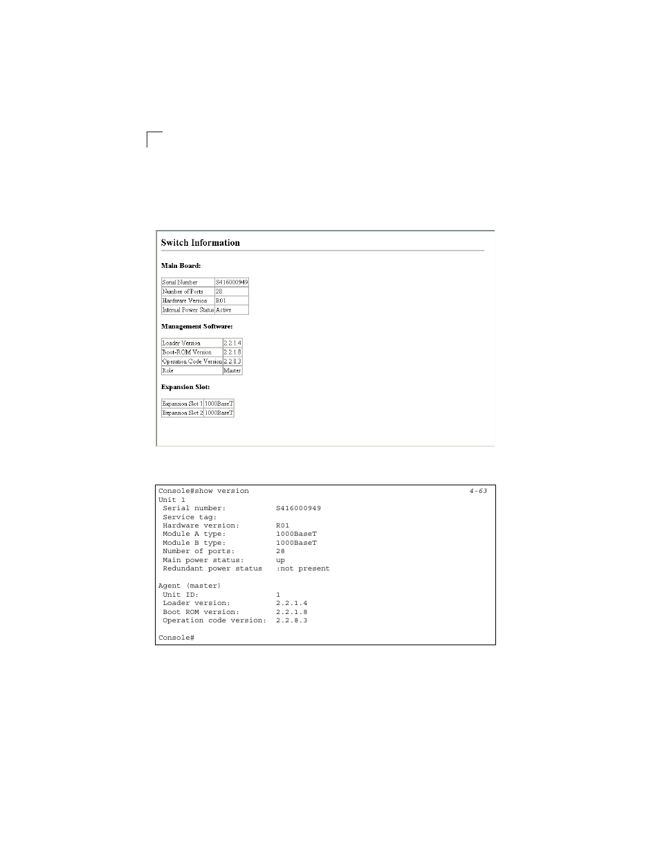 Figure 3-4, Switch information | LevelOne GSW-2692 User Manual | Page 46 / 390