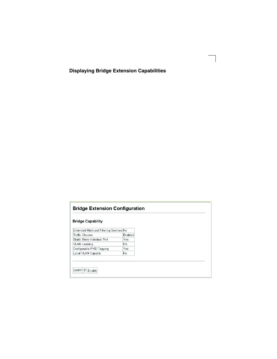 Displaying bridge extension capabilities, Figure 3-5, Bridge extension configuration | LevelOne GSW-2692 User Manual | Page 47 / 390