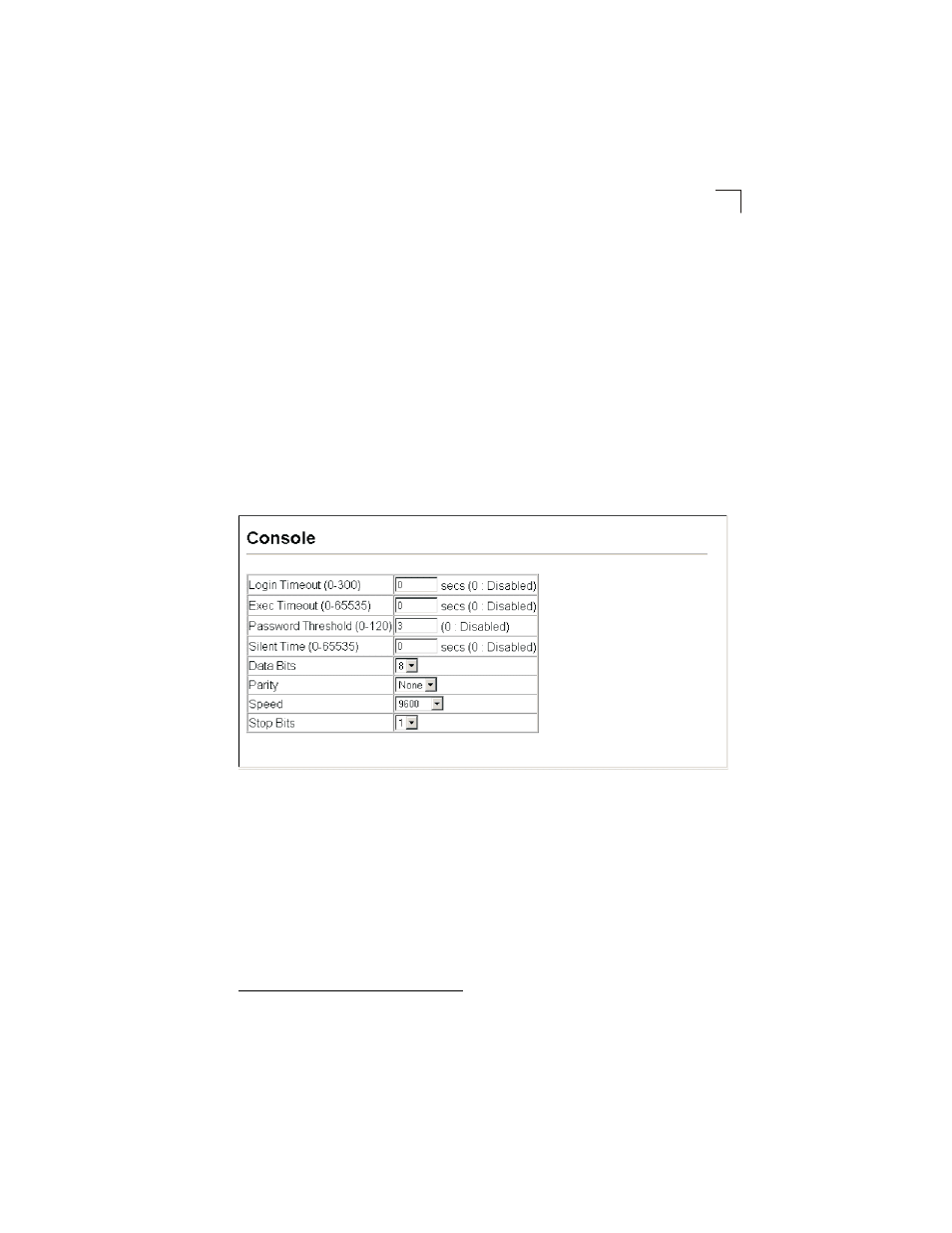 Figure 3-13, Console port settings | LevelOne GSW-2692 User Manual | Page 57 / 390