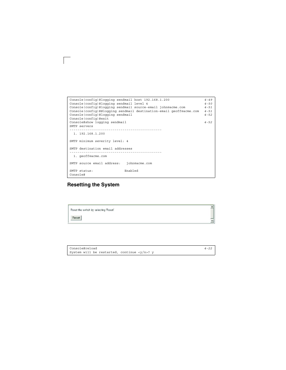 Resetting the system, Figure 3-19 | LevelOne GSW-2692 User Manual | Page 66 / 390