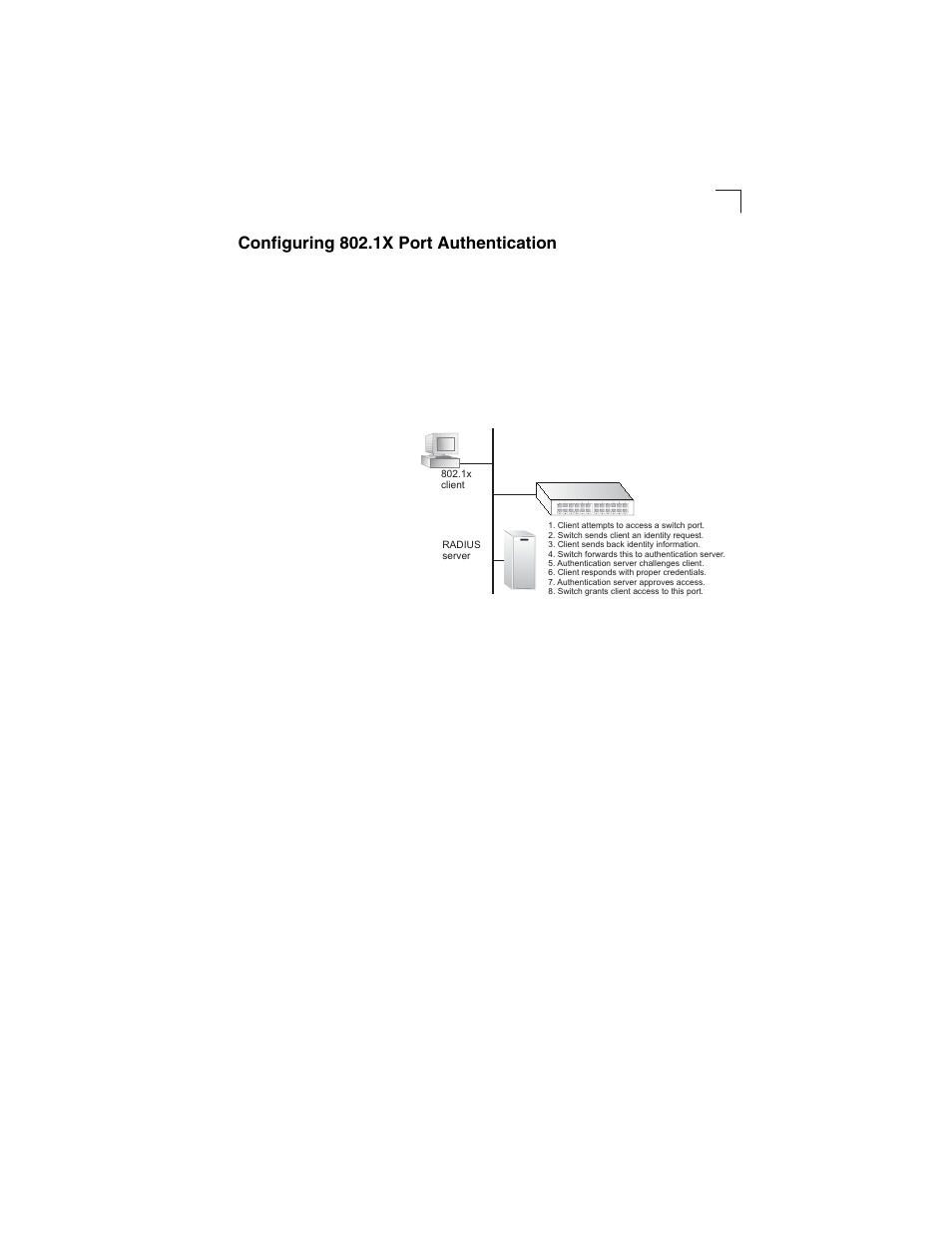 Configuring 802.1x port authentication | LevelOne GSW-2692 User Manual | Page 85 / 390