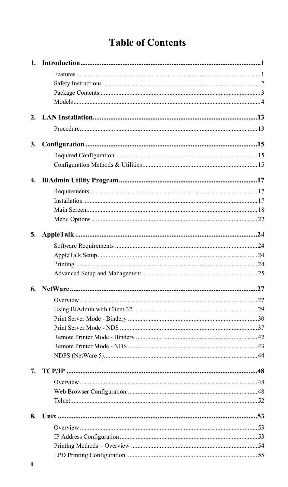 LevelOne FPS-2013TXU User Manual | Page 2 / 101