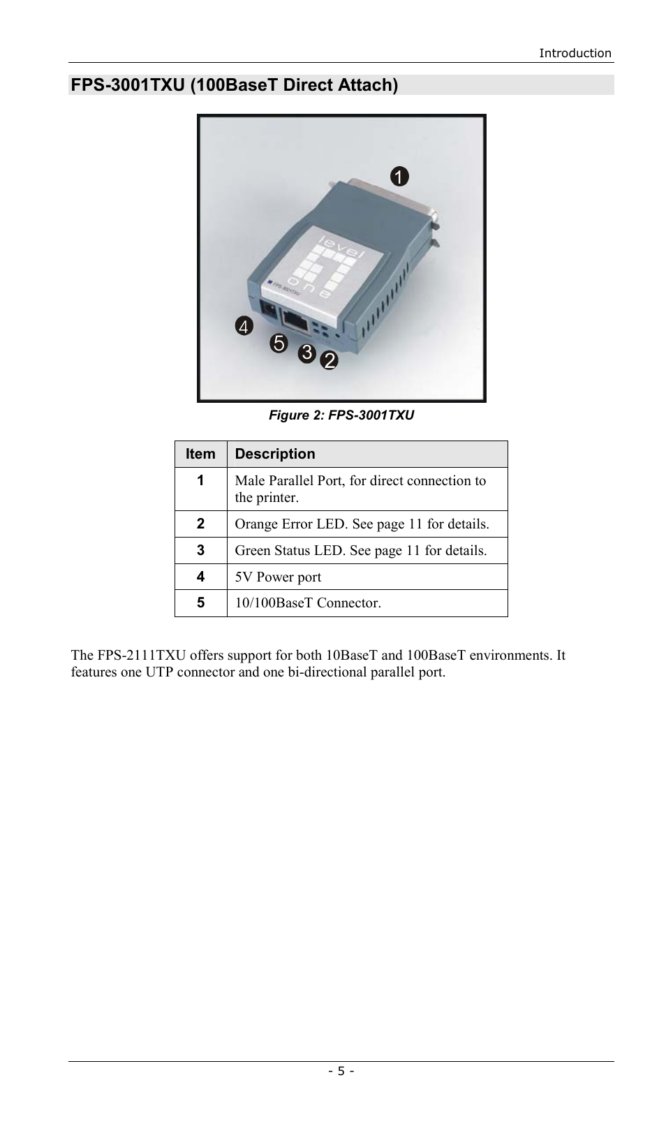LevelOne FPS-2013TXU User Manual | Page 8 / 101