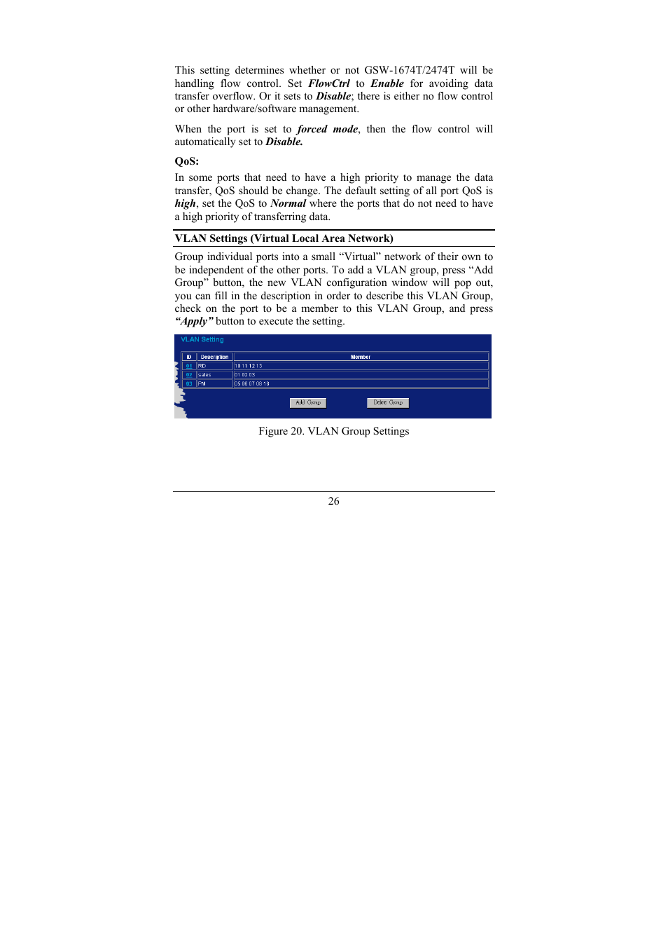 LevelOne GSW-2474T User Manual | Page 32 / 41