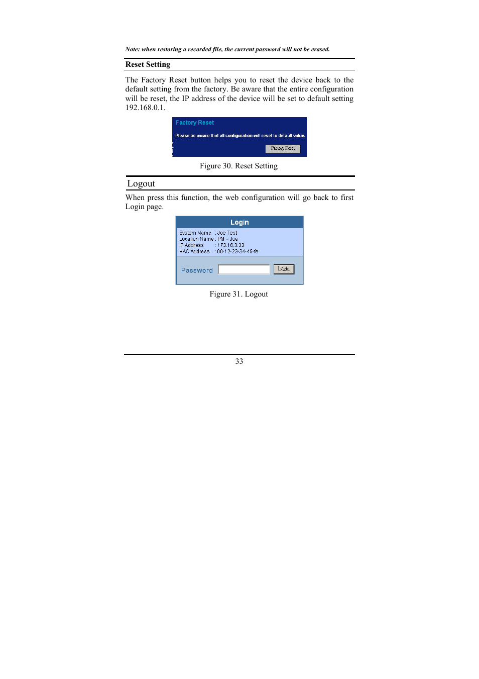 Logout | LevelOne GSW-2474T User Manual | Page 39 / 41