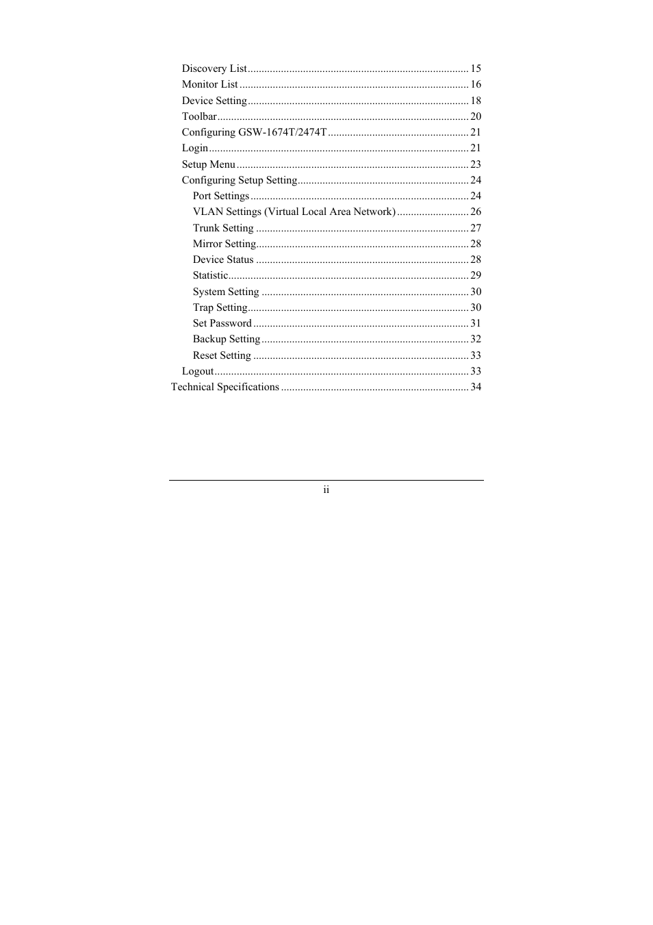 LevelOne GSW-2474T User Manual | Page 6 / 41