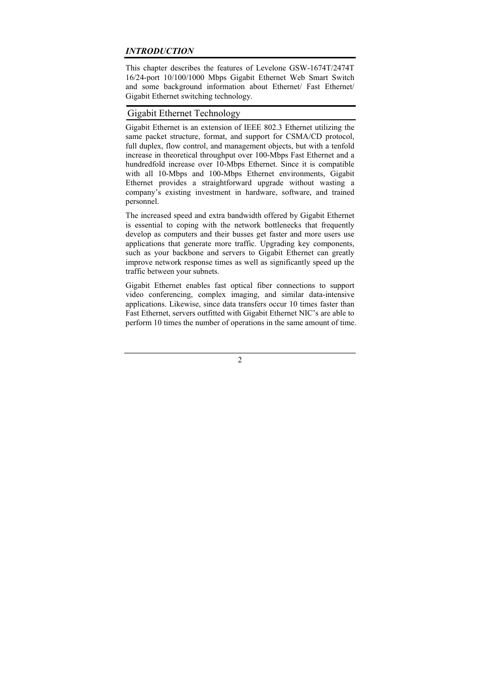 LevelOne GSW-2474T User Manual | Page 8 / 41