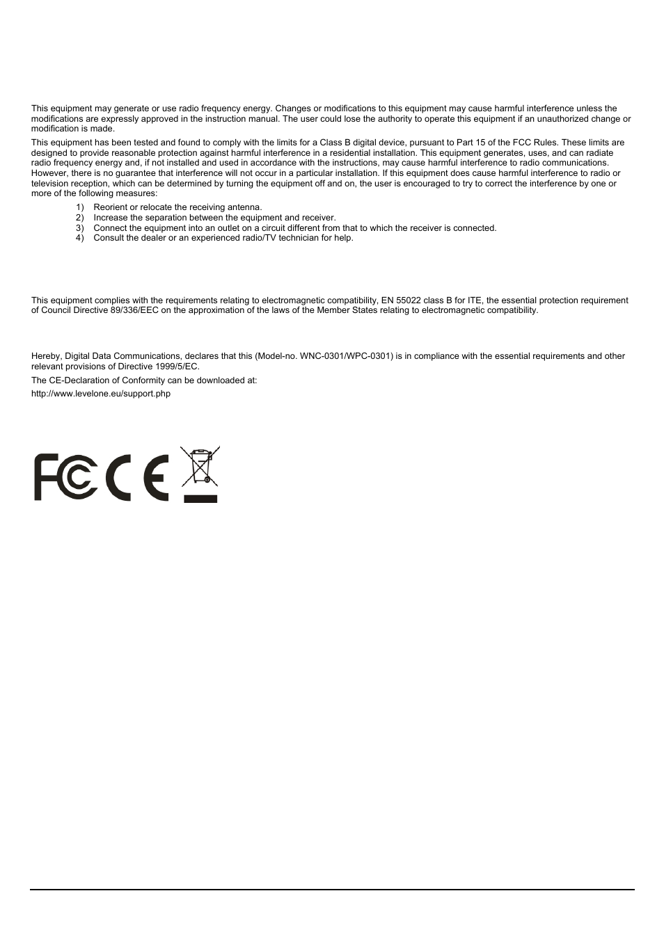 Safety | LevelOne WPC-0301 User Manual | Page 2 / 29