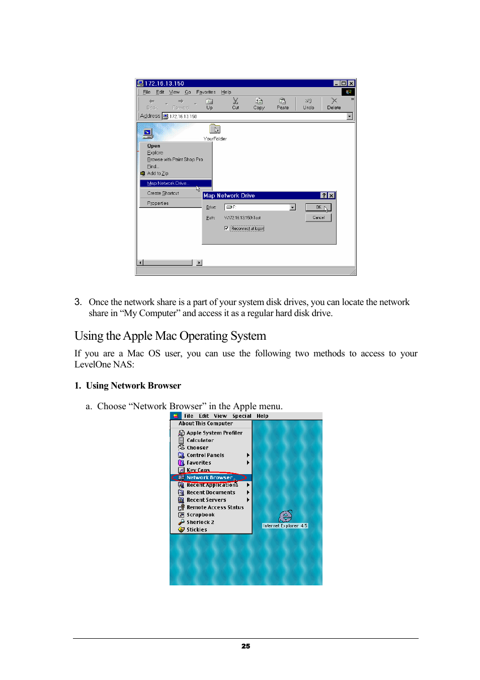 Using the apple mac operating system | LevelOne GNS-8000 User Manual | Page 26 / 42