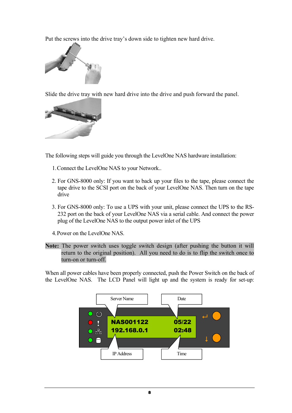 LevelOne GNS-8000 User Manual | Page 9 / 42