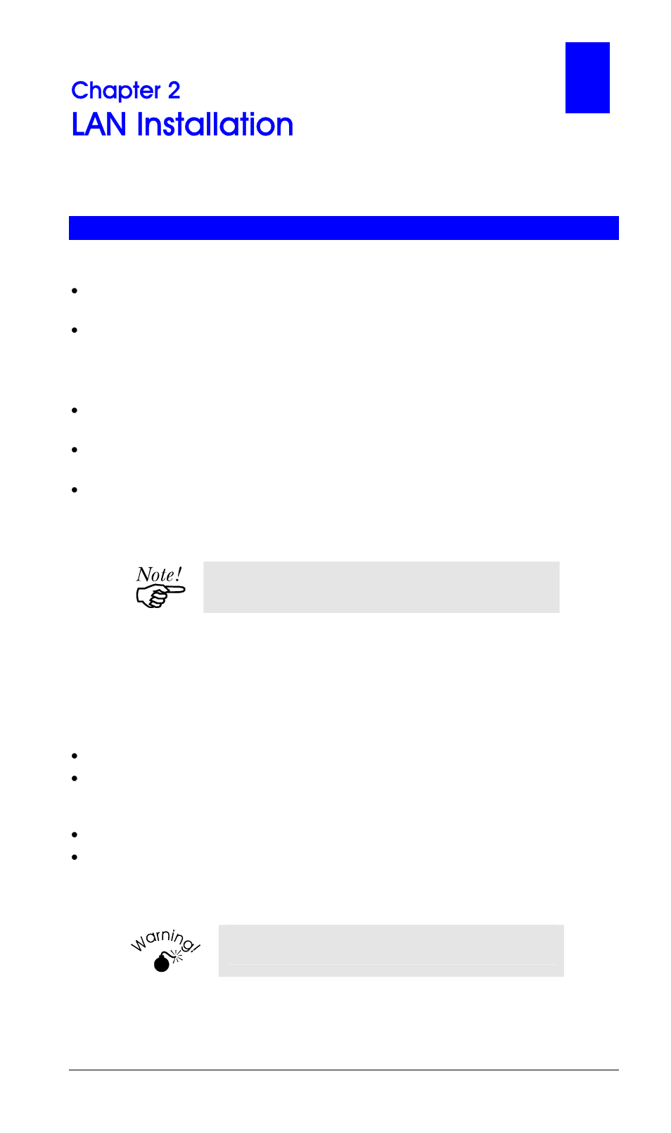 Chapter 2 lan installation, Procedure, Lan installation | Chapter 2 | LevelOne FPS-3002USB User Manual | Page 10 / 95