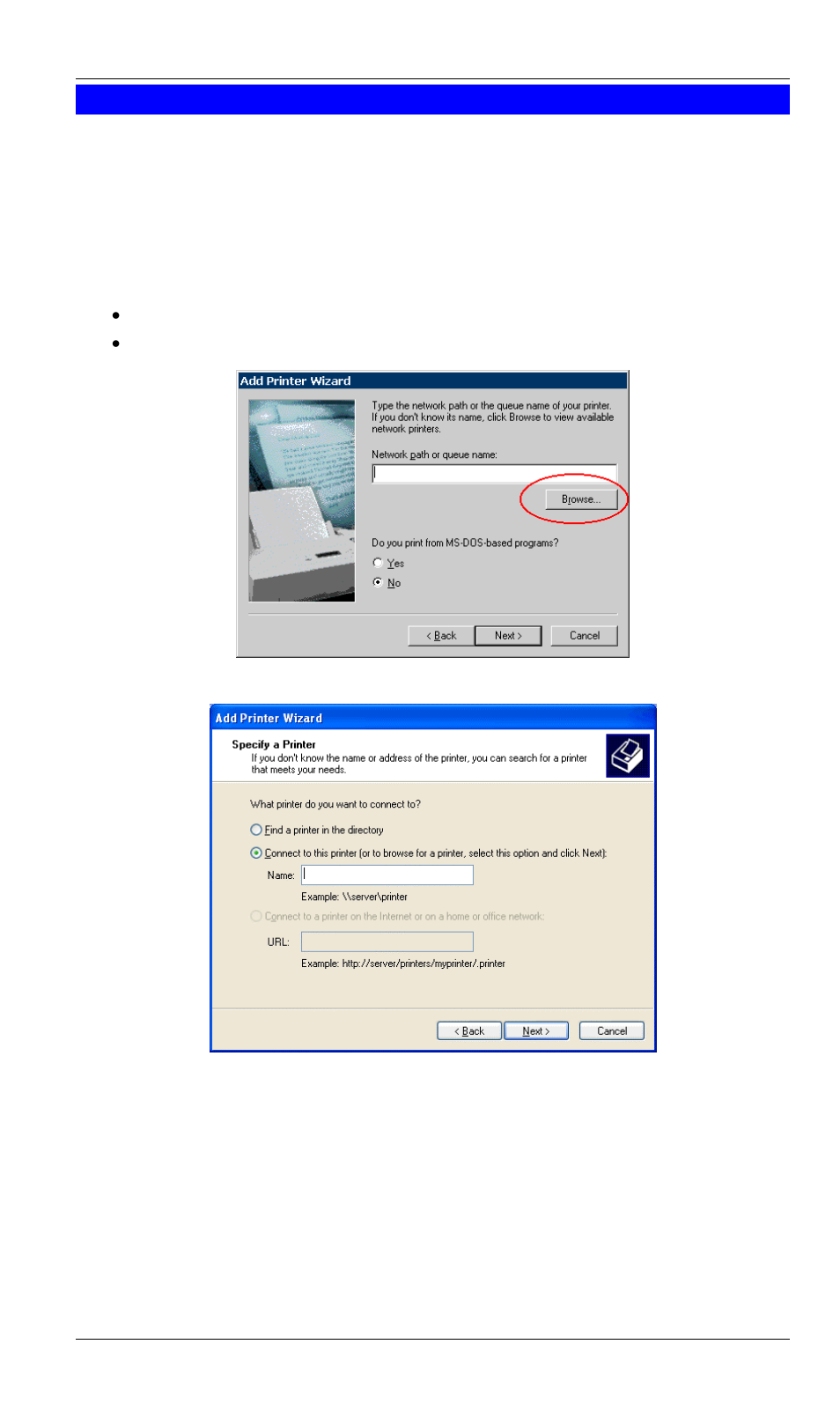 Windows with server-based print queues | LevelOne FPS-3002USB User Manual | Page 25 / 95