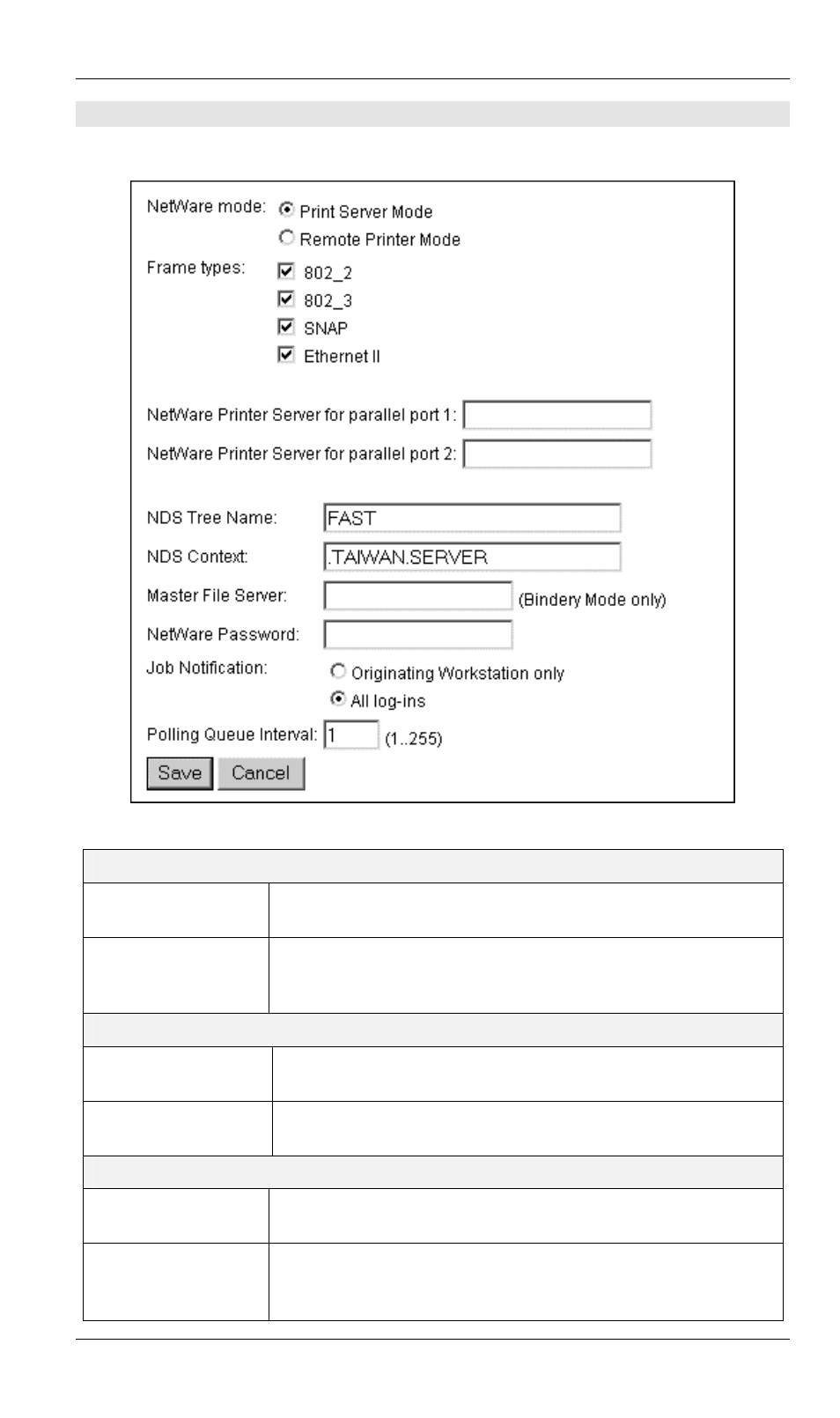 Netware | LevelOne FPS-3002USB User Manual | Page 43 / 95