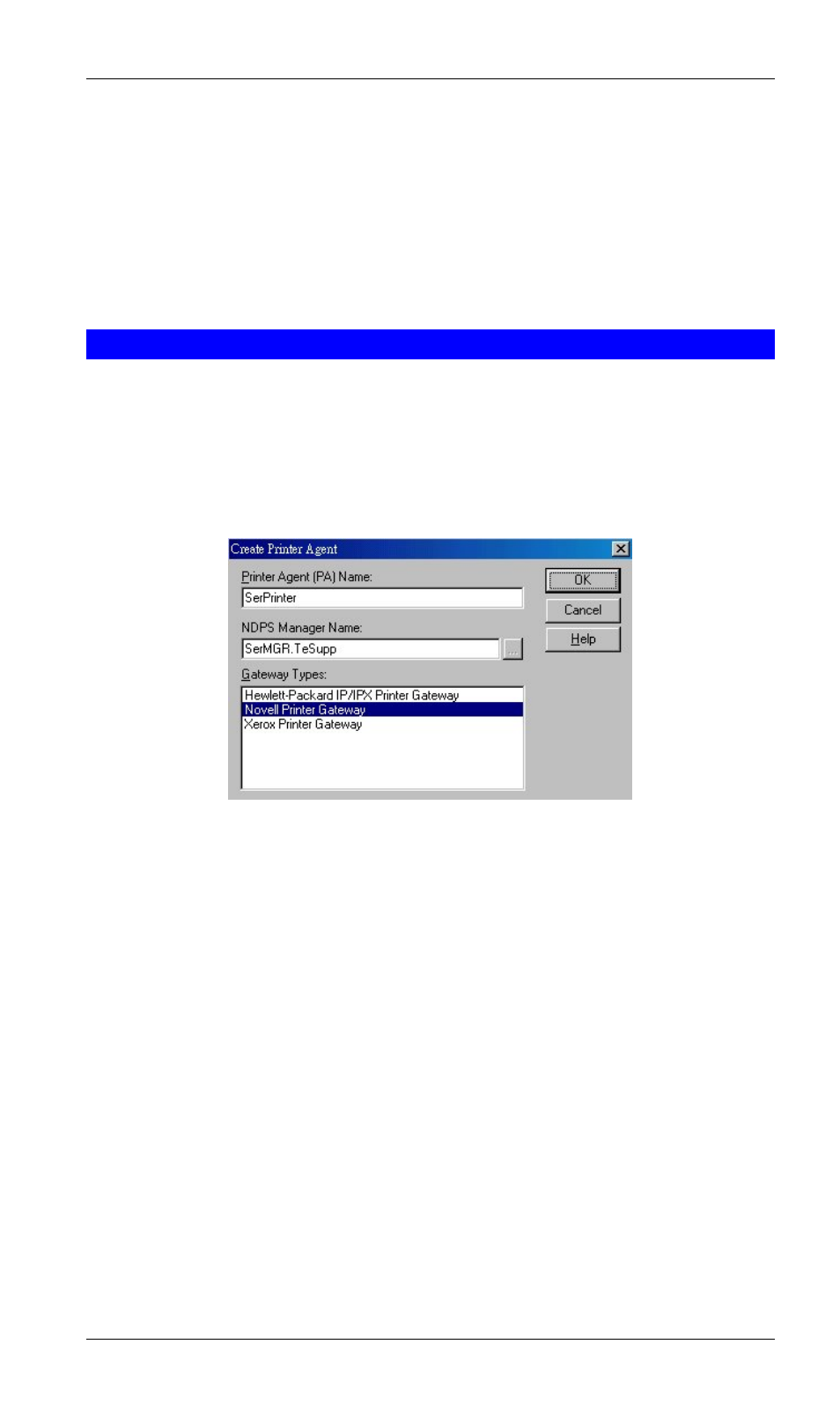 Creating an ndps printer agent | LevelOne FPS-3002USB User Manual | Page 79 / 95