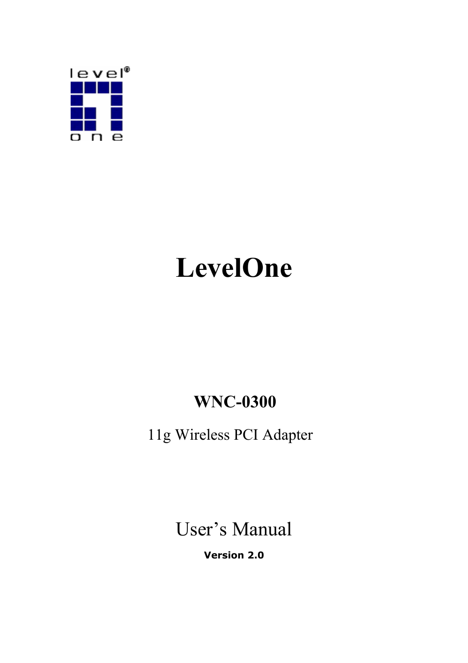 LevelOne FreeCon WNC-0300 User Manual | 74 pages