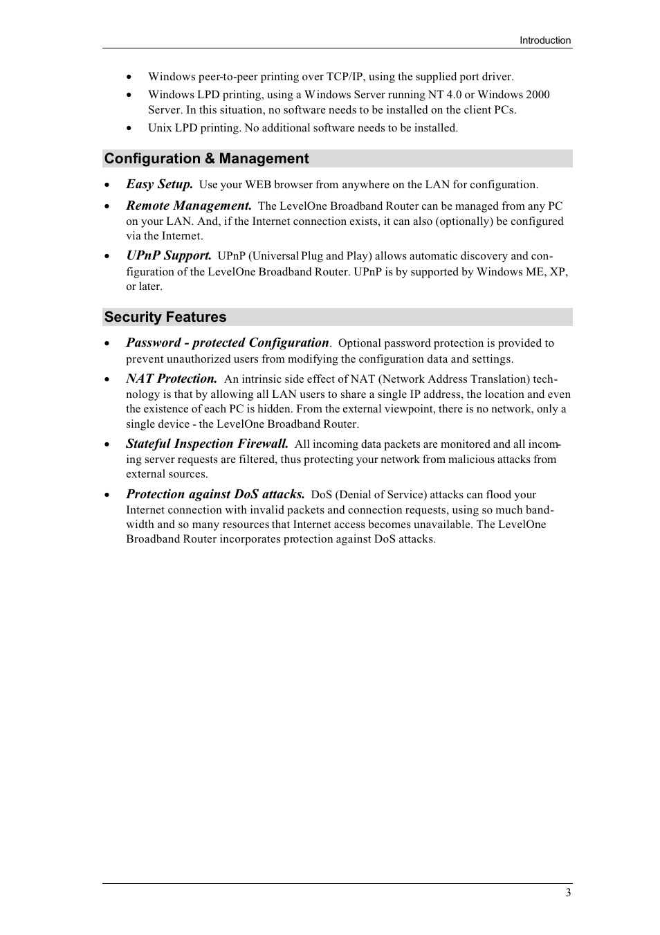 LevelOne FBR-1700TX User Manual | Page 7 / 93