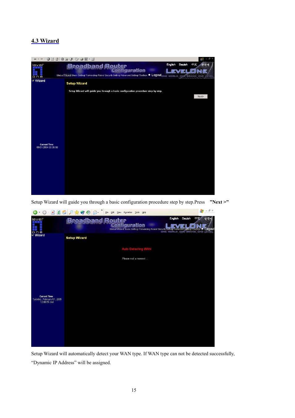LevelOne WBR-5400 User Manual | Page 15 / 82