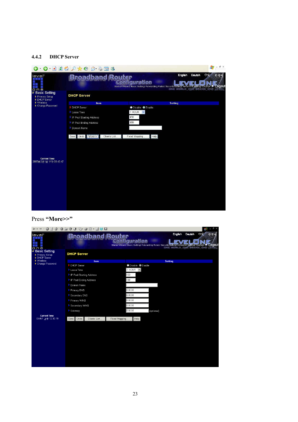 LevelOne WBR-5400 User Manual | Page 23 / 82