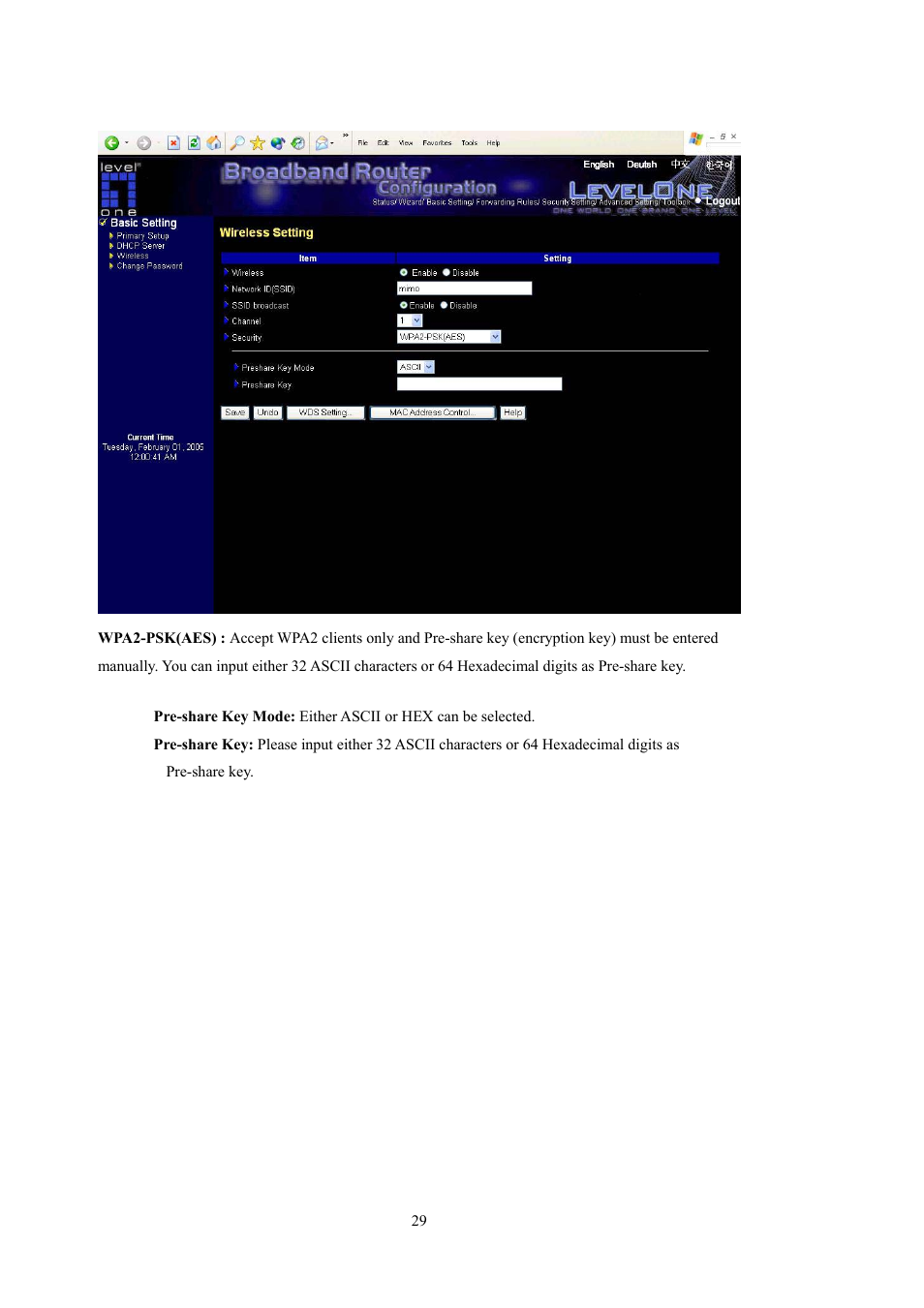 LevelOne WBR-5400 User Manual | Page 29 / 82