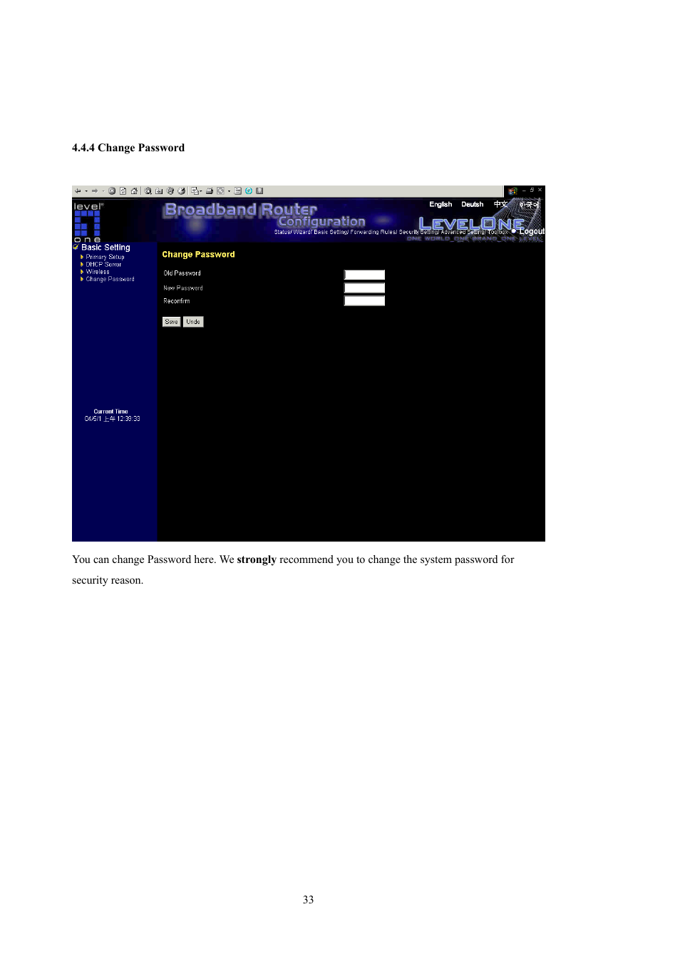LevelOne WBR-5400 User Manual | Page 33 / 82