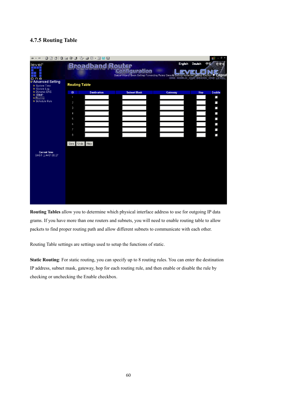 LevelOne WBR-5400 User Manual | Page 60 / 82