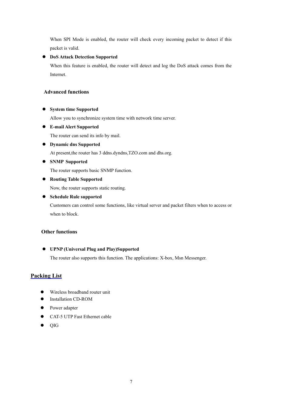 LevelOne WBR-5400 User Manual | Page 7 / 82
