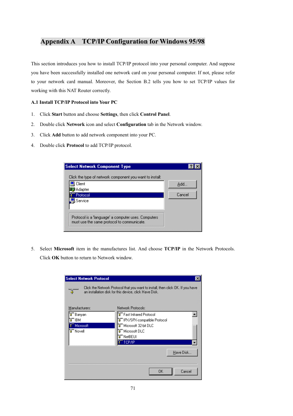 LevelOne WBR-5400 User Manual | Page 71 / 82