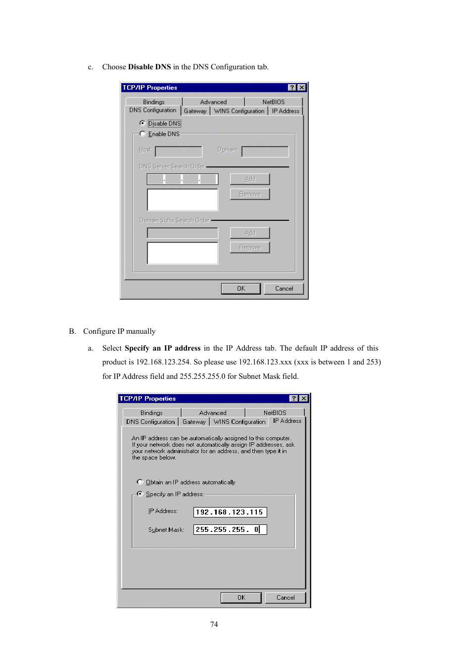 LevelOne WBR-5400 User Manual | Page 74 / 82