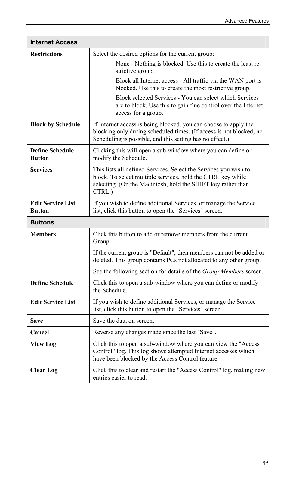 LevelOne FBR-1402TX User Manual | Page 58 / 92