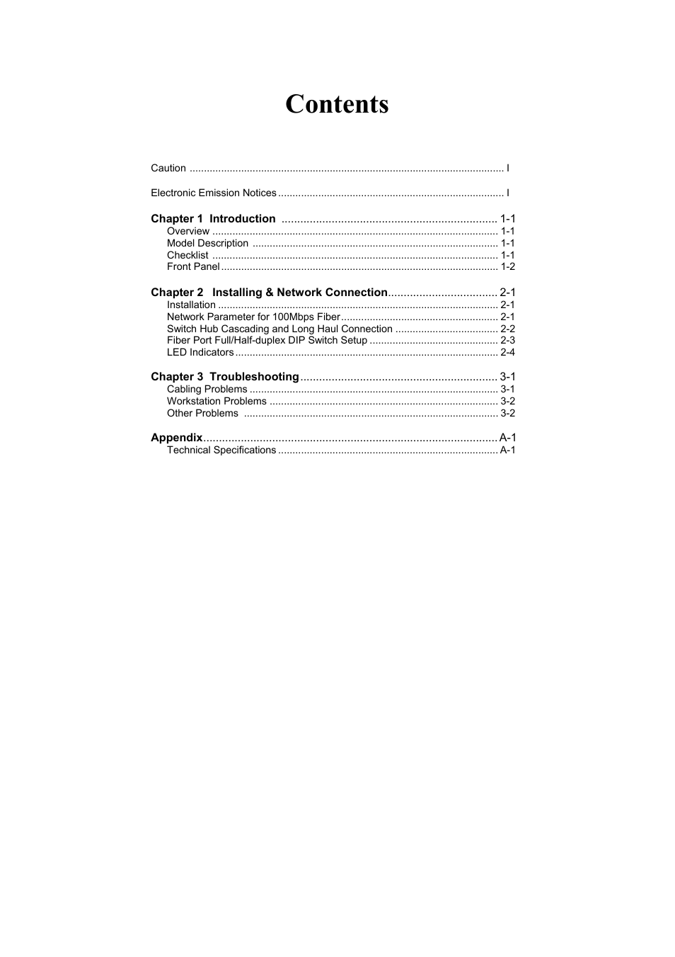 LevelOne FSW-1600FXT User Manual | Page 3 / 14