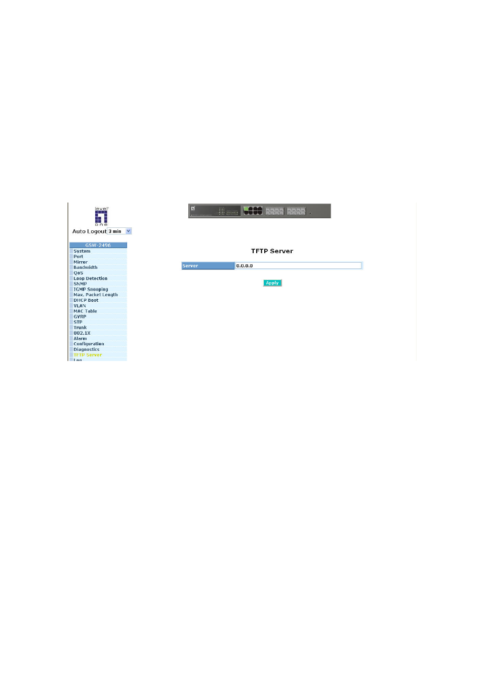 Tftp, Erver, 20. tftp server | LevelOne ProCon GSW-2496 User Manual | Page 145 / 247