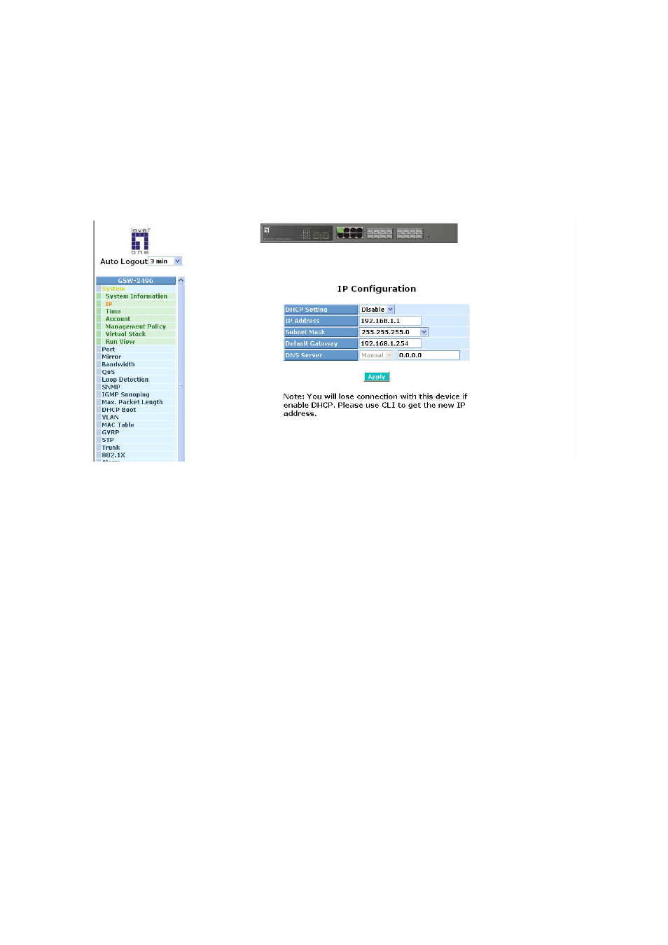 1-2. ip configuration | LevelOne ProCon GSW-2496 User Manual | Page 40 / 247