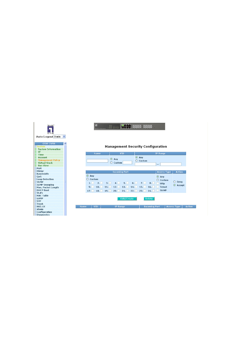LevelOne ProCon GSW-2496 User Manual | Page 48 / 247