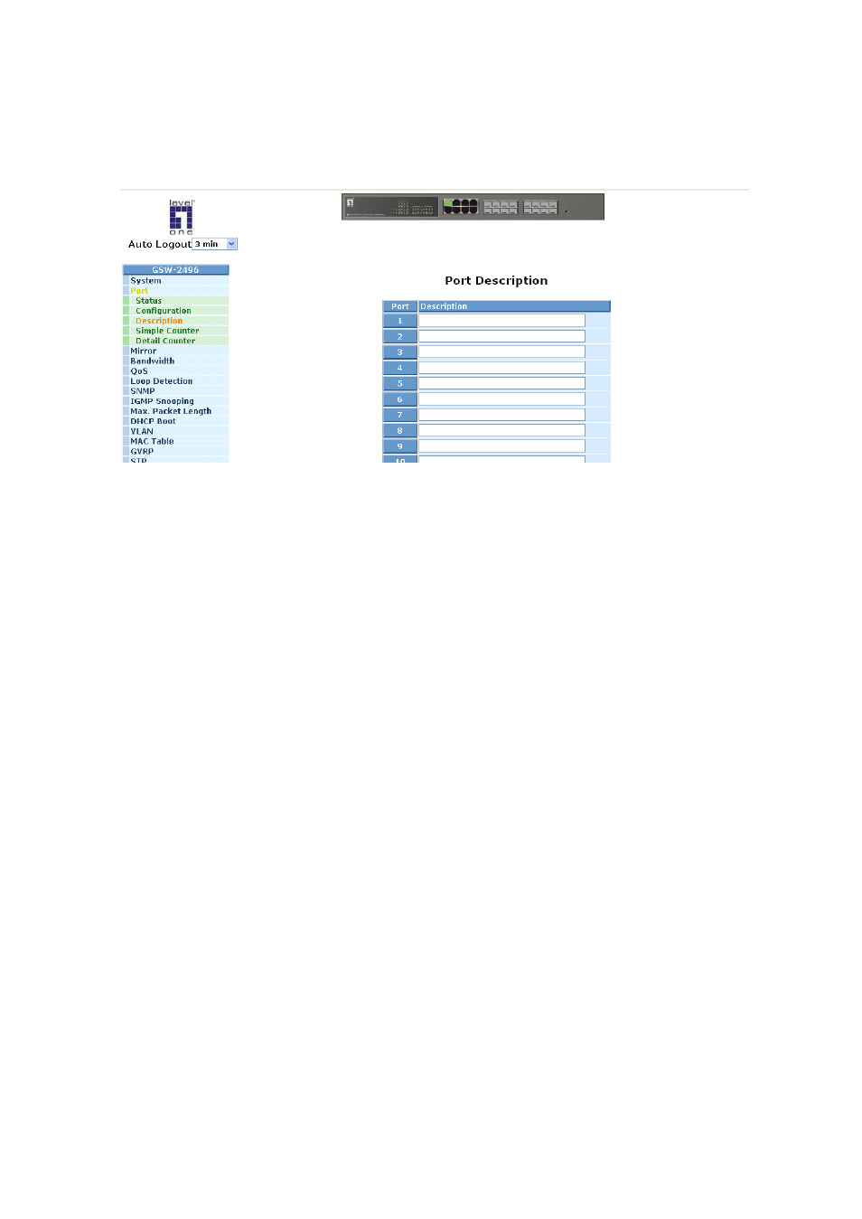 2-3. port description | LevelOne ProCon GSW-2496 User Manual | Page 59 / 247