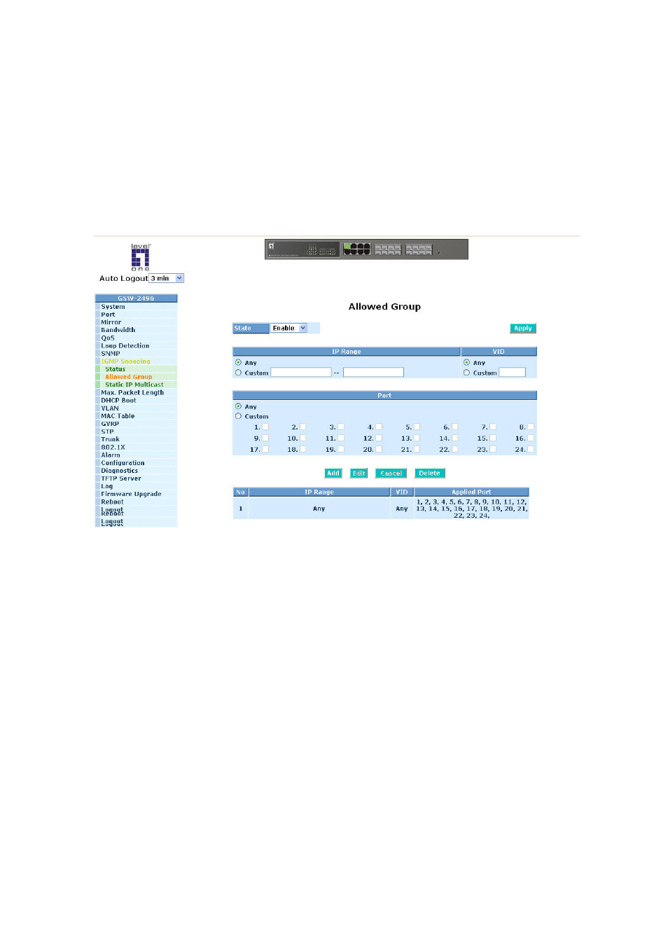 LevelOne ProCon GSW-2496 User Manual | Page 84 / 247